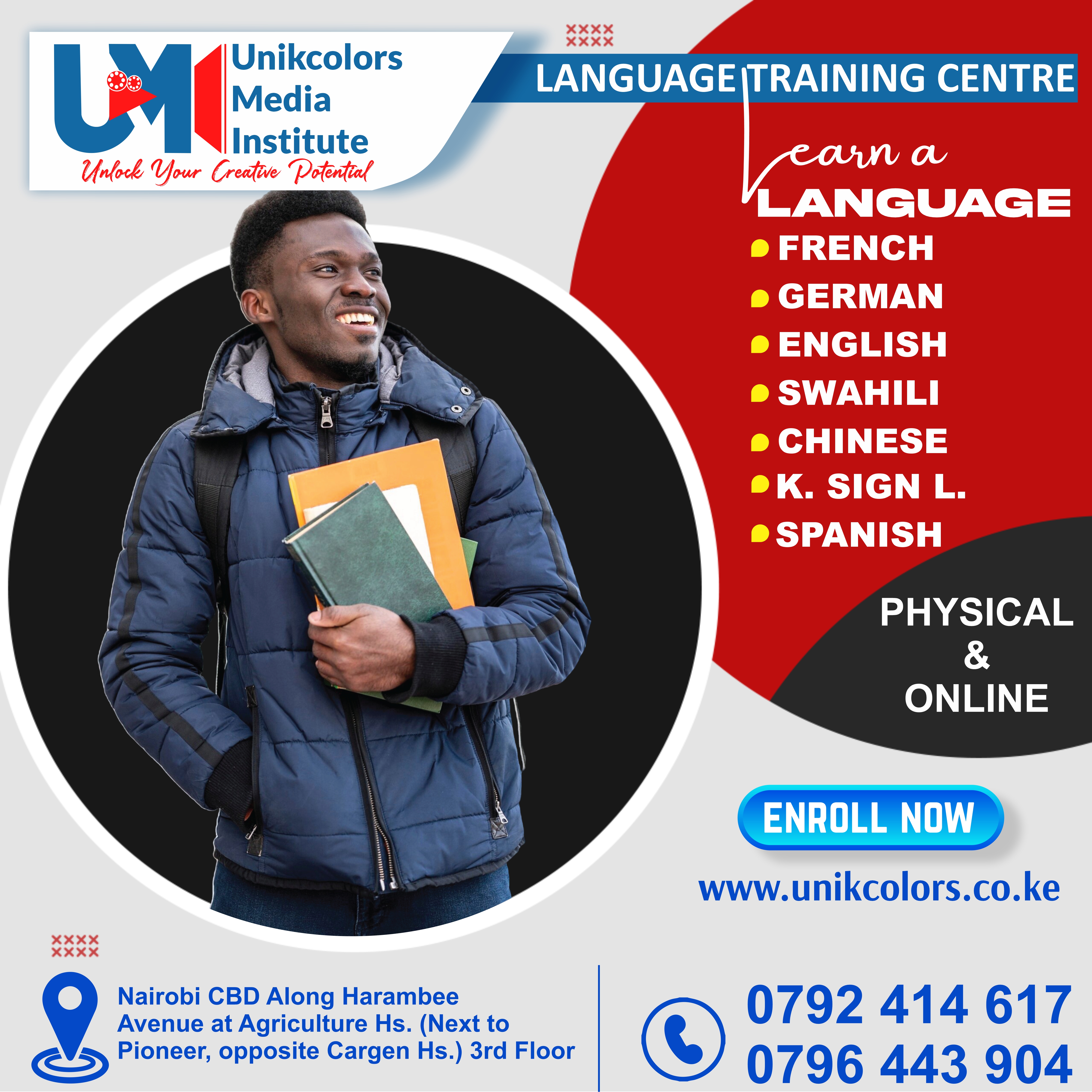 LANGUAGE TRAINING CENTRE - GERMAN | ENGLISH | FRENCH | CHINESE | SPANISH | SWAHILI | KENYA SIGN LANG